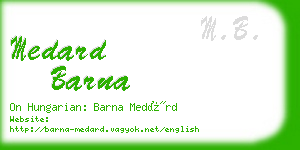 medard barna business card